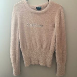 Fluffy Pink Bebe Sweater